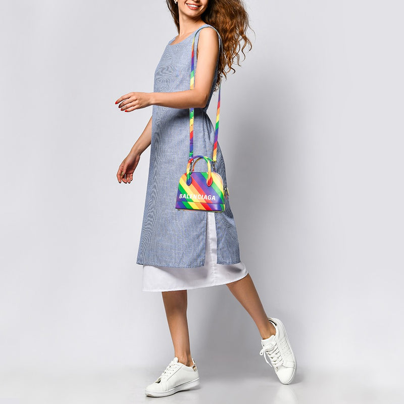 Balenciaga Multicolor Diagonal Rainbow