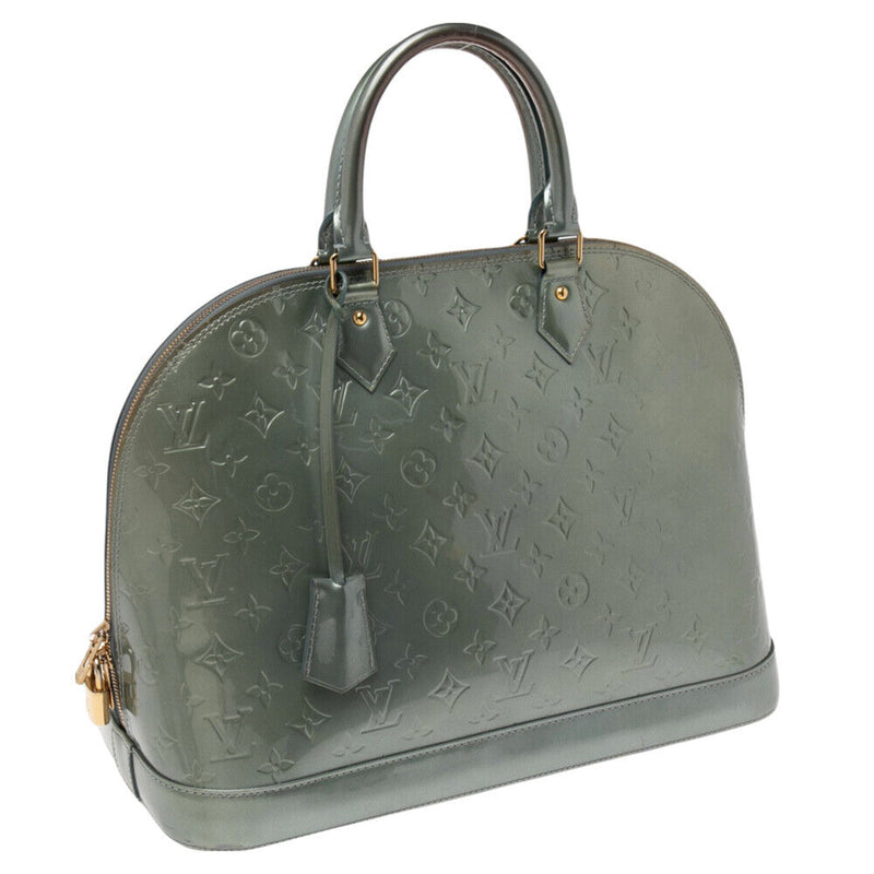 Louis Vuitton Givre Vernis Alma Gm Bag