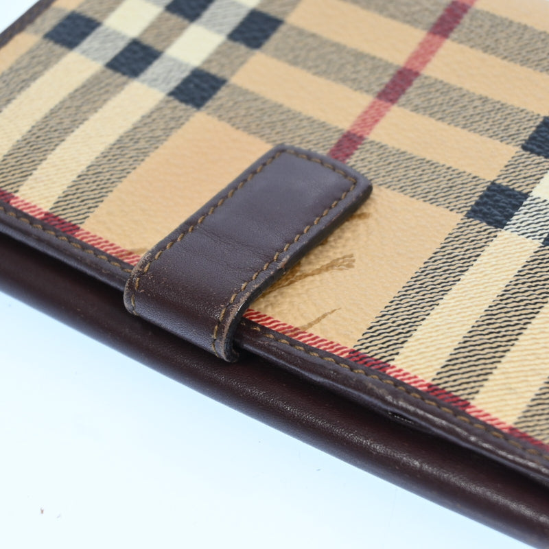 Burberry Nova Check Beige Pvc Leather