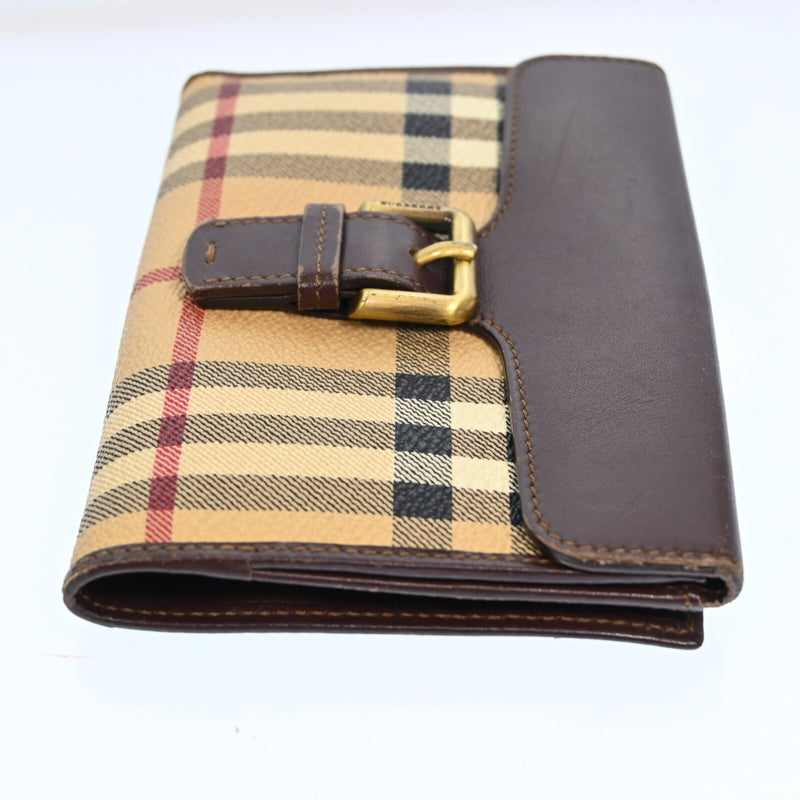 Burberry Nova Check Beige Pvc Leather