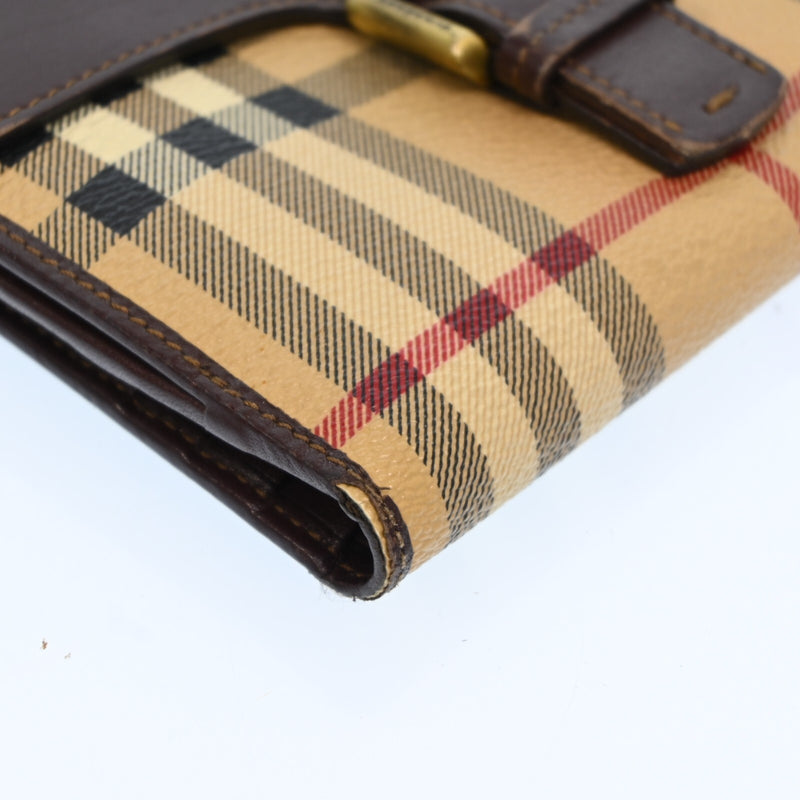 Burberry Nova Check Beige Pvc Leather