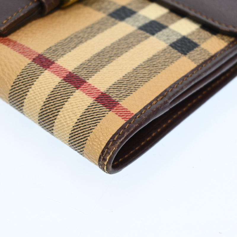 Burberry Nova Check Beige Pvc Leather
