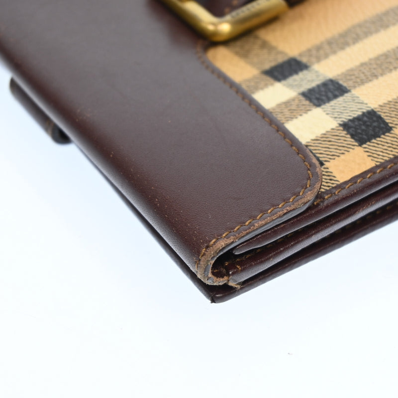 Burberry Nova Check Beige Pvc Leather