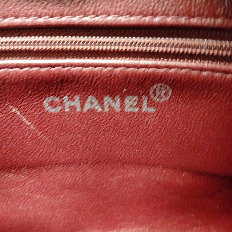 Chanel Hand Bag Black Patent Leather