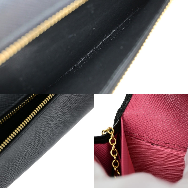 Prada Logo Saffiano Multic Long Bifold