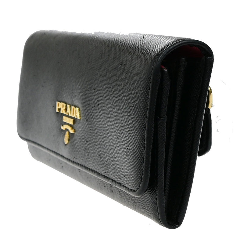 Prada Logo Saffiano Multic Long Bifold