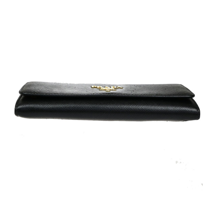 Prada Logo Saffiano Multic Long Bifold