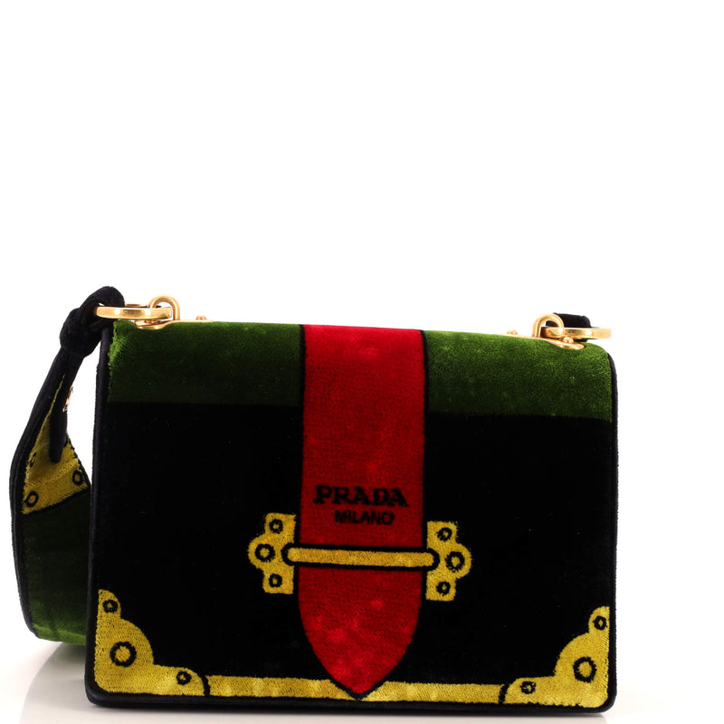 Prada Cahier Crossbody Bag Printed