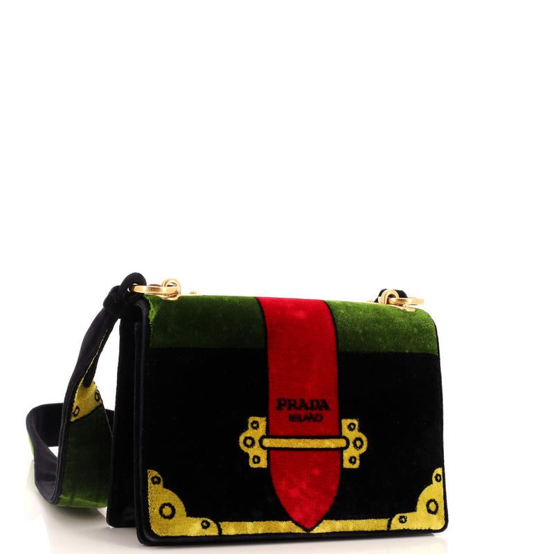 Prada Cahier Crossbody Bag Printed