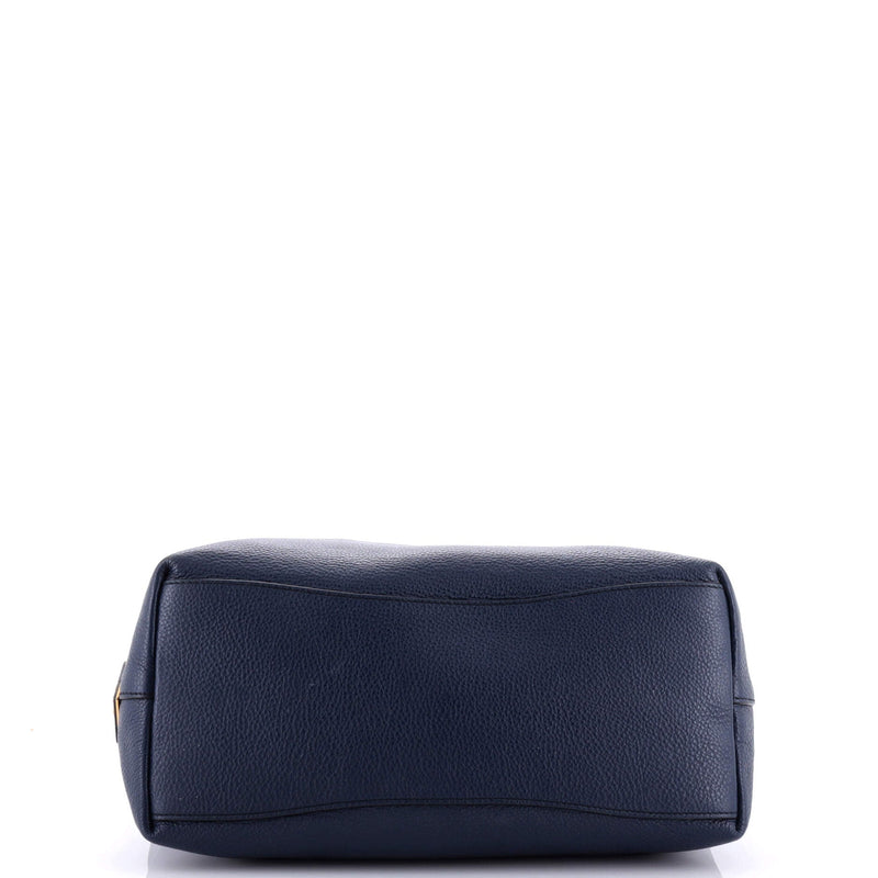 Prada Logo Hobo Embossed Vitello Daino