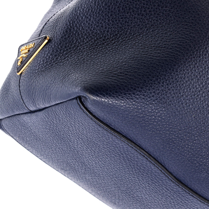 Prada Logo Hobo Embossed Vitello Daino
