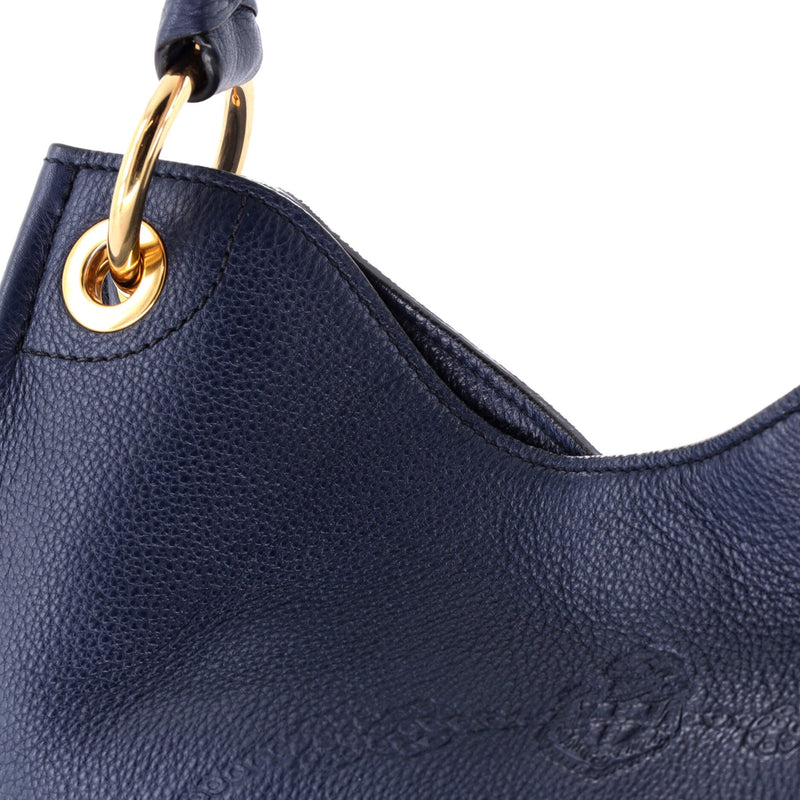 Prada Logo Hobo Embossed Vitello Daino