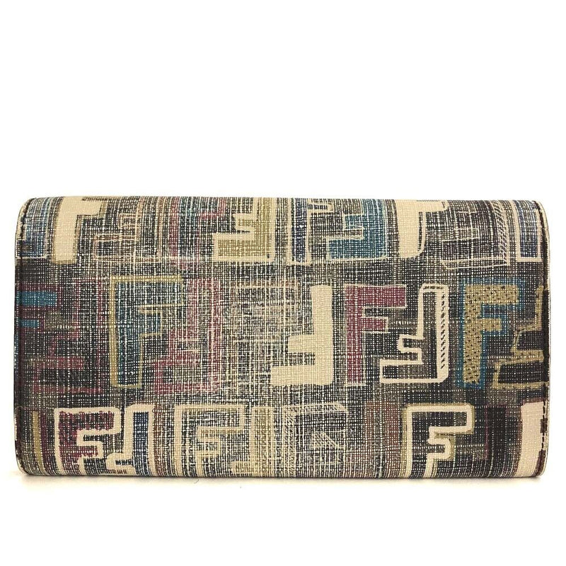 Fendi Zucca Pvc Leather Long Bifold