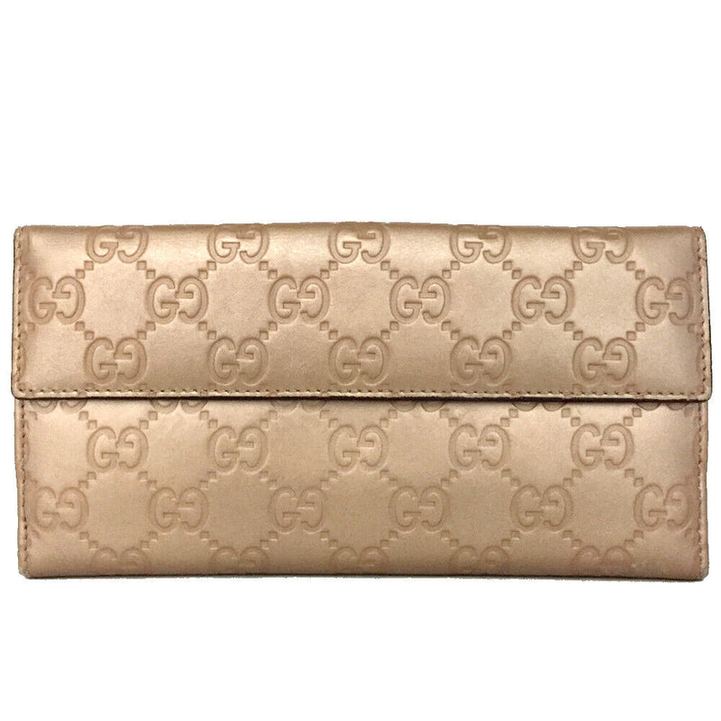 Gucci Ssima Heart Gg Logo Leather Long