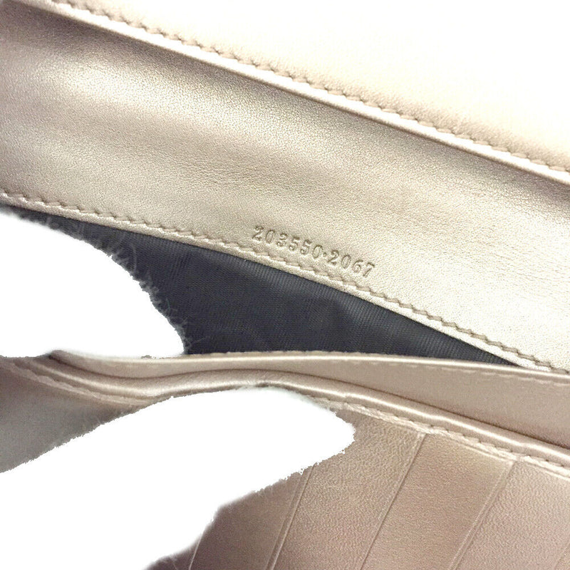 Gucci Ssima Heart Gg Logo Leather Long