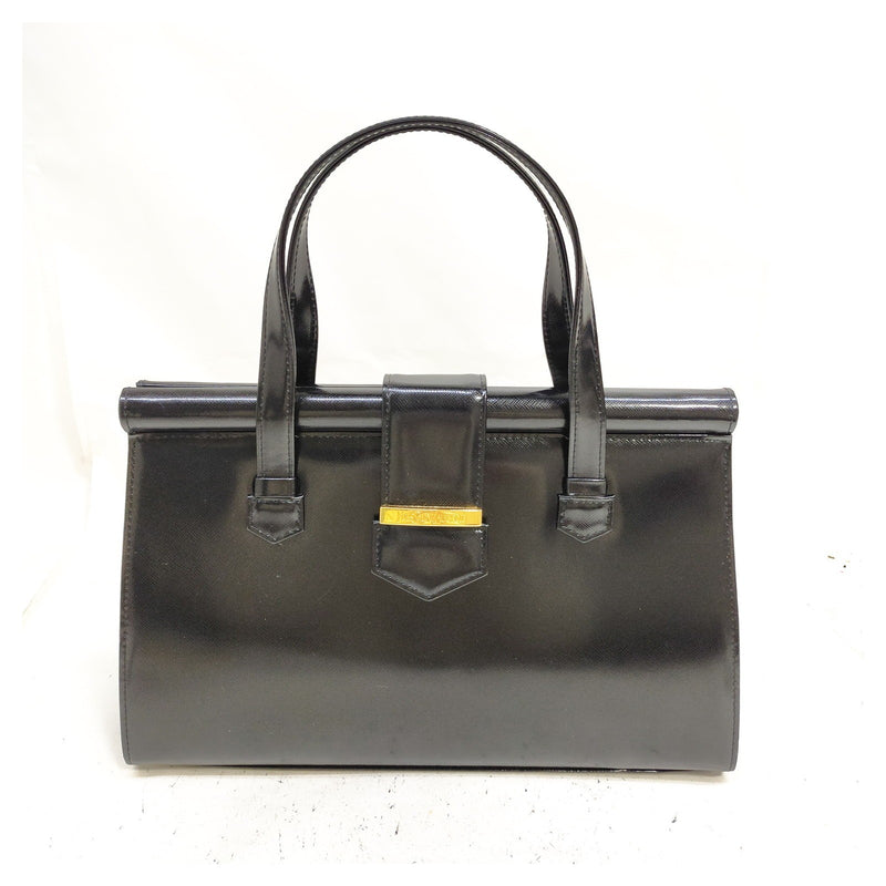 Yves Saint Laurent Hand Bag Black Enamel