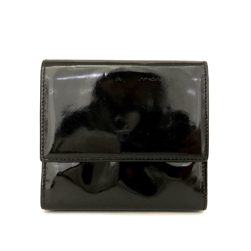 Chanel Cc Logo Patent Leather Trifold