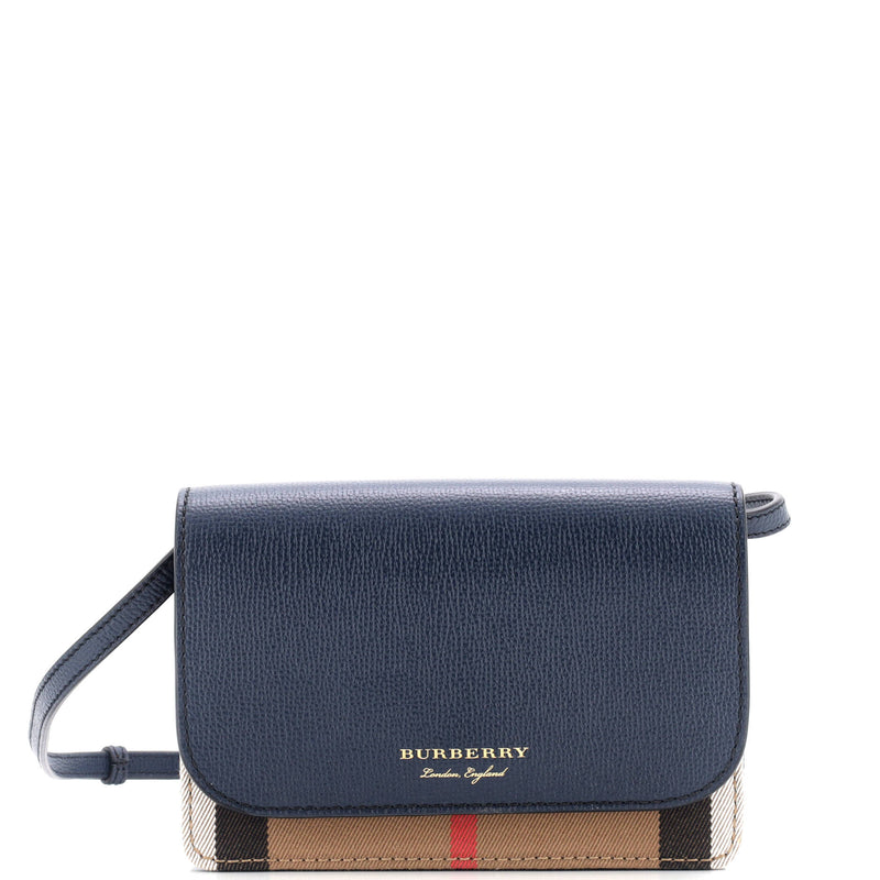 Burberry Hampshire Wallet On Strap