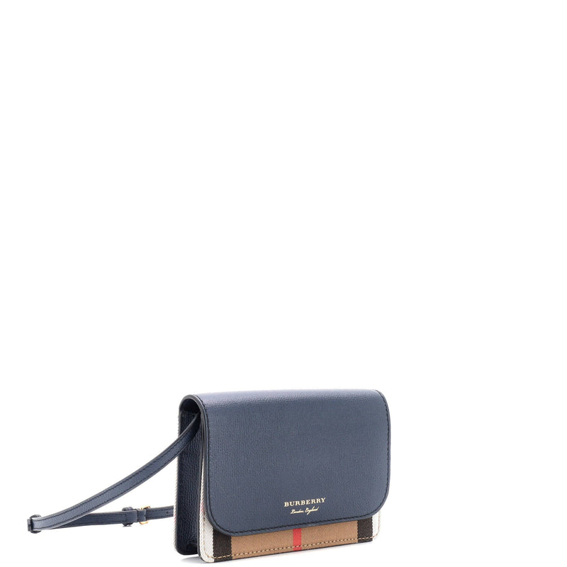 Burberry Hampshire Wallet On Strap
