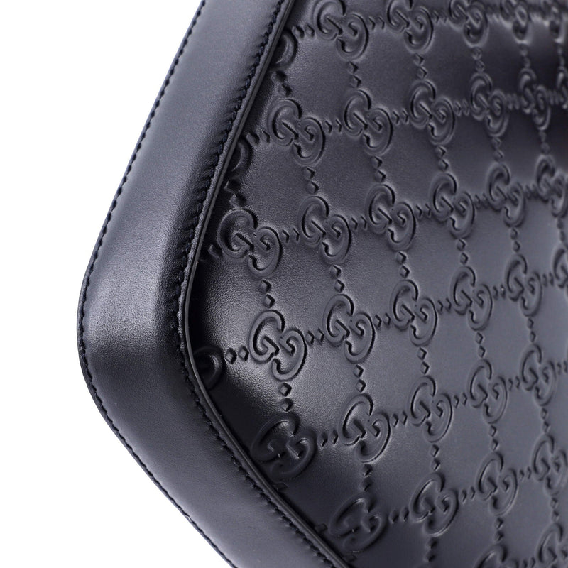 Signature Zip Messenger Bag Guccissima