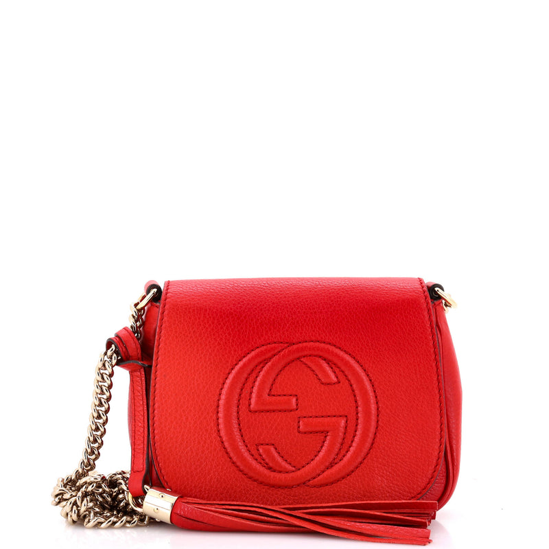 Gucci Soho Chain Crossbody Bag Leather