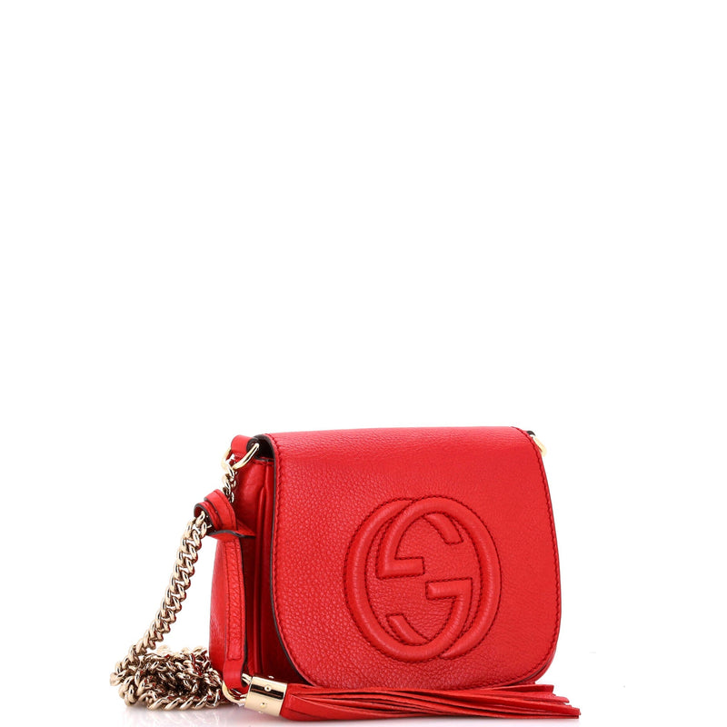 Gucci Soho Chain Crossbody Bag Leather