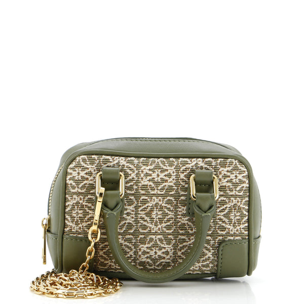 Loewe Amazona Bag Leather And Jacquard