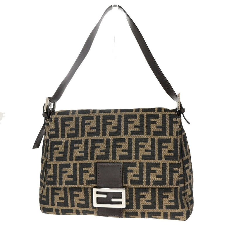 Fendi Logo Mamma Zucca Pattern Shoulder
