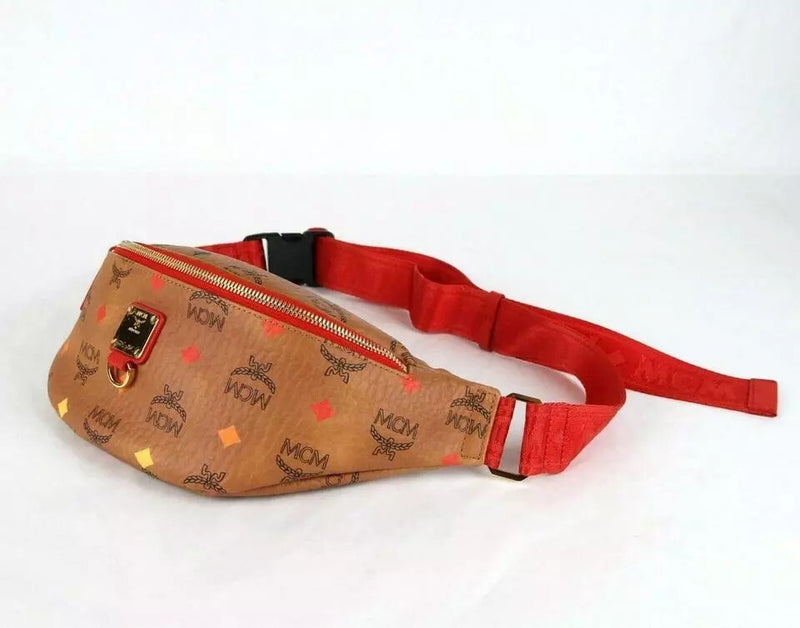 Mcm Cognac Spectrum Stark Belt Bag In