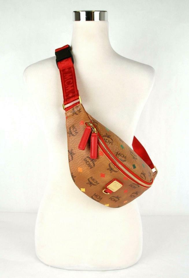 Mcm Cognac Spectrum Stark Belt Bag In