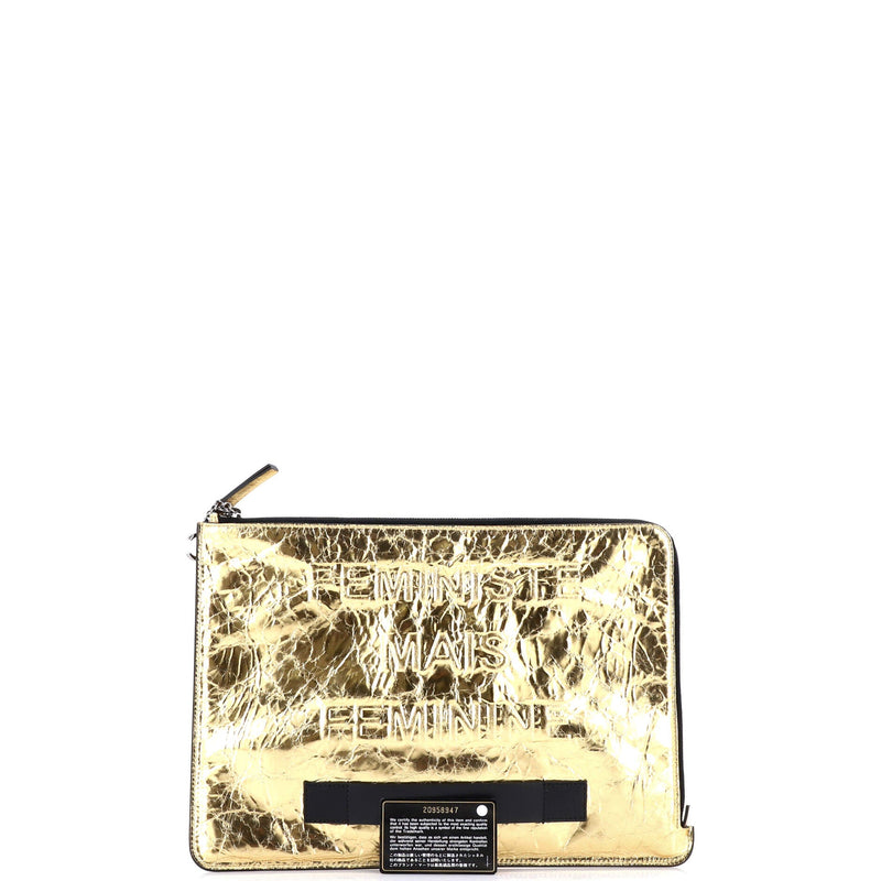 Chanel Feminine Pouch Crinkled Leather