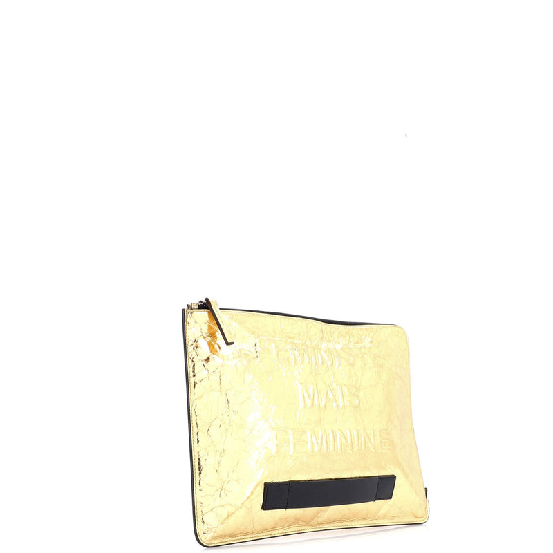 Chanel Feminine Pouch Crinkled Leather