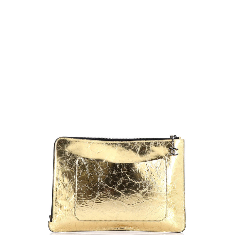 Chanel Feminine Pouch Crinkled Leather