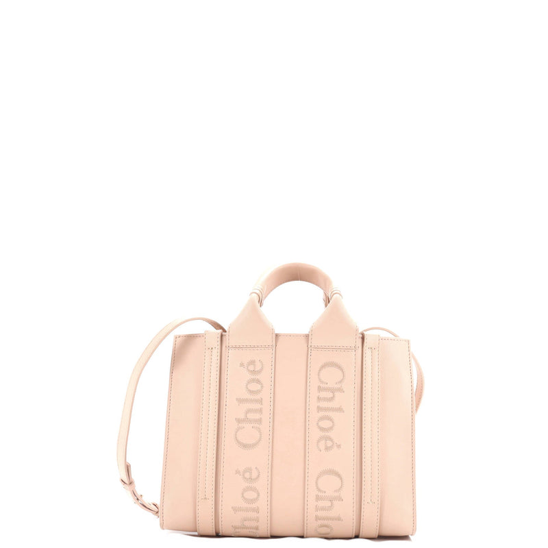 Chloe Woody Convertible Tote Leather