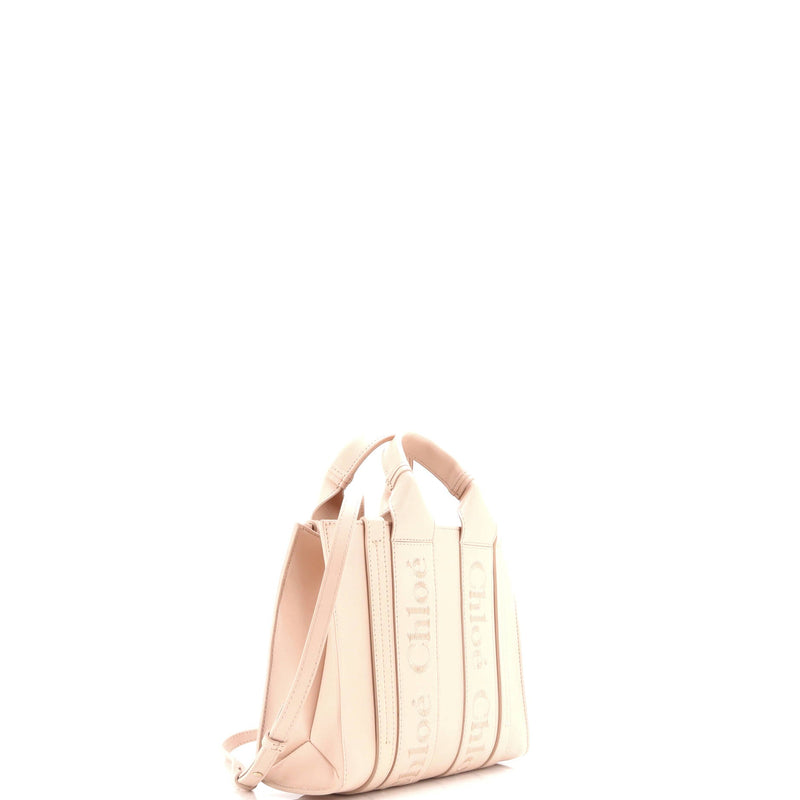 Chloe Woody Convertible Tote Leather