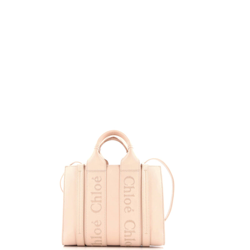 Chloe Woody Convertible Tote Leather