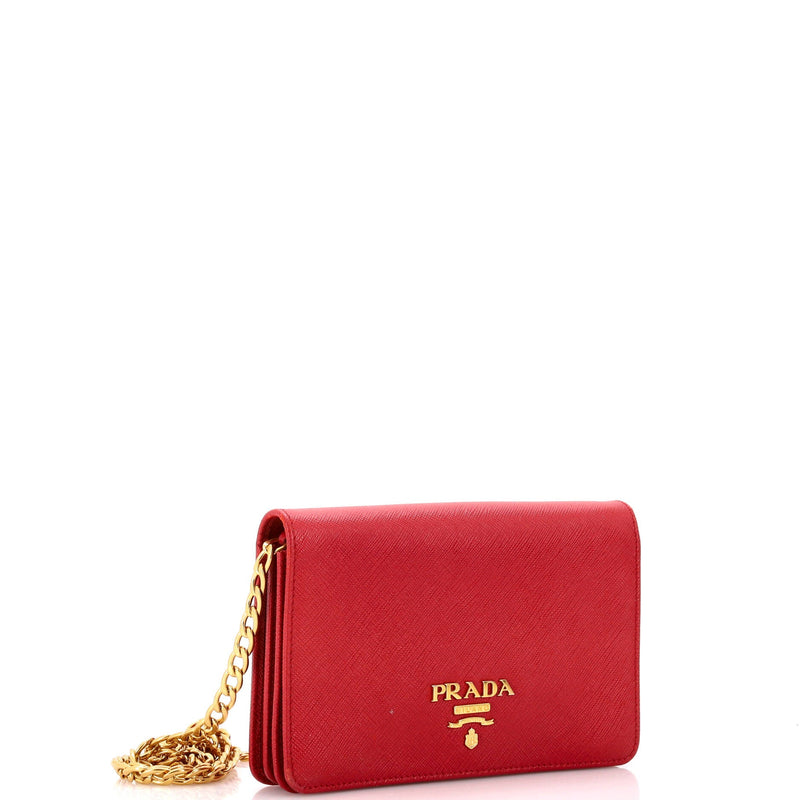 Prada Chain Wallet Crossbody Saffiano