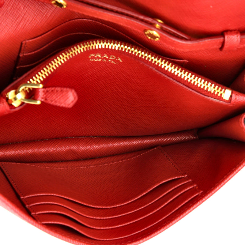 Prada Chain Wallet Crossbody Saffiano