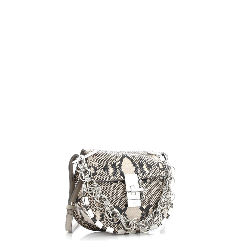 Chloe Drew Crossbody Bag Python Mini