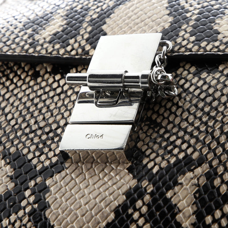 Chloe Drew Crossbody Bag Python Mini