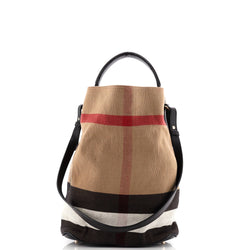 Burberry Ashby Bag House Check Canvas