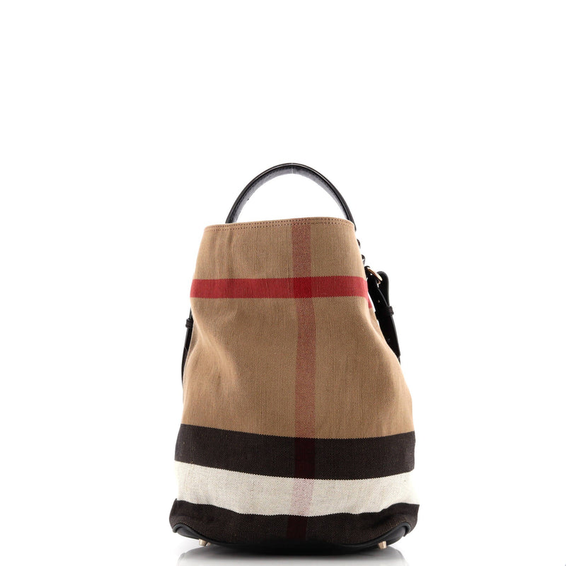Burberry Ashby Bag House Check Canvas