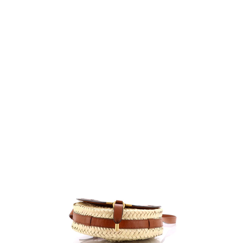 Chloe Marcie Basket Crossbody Bag Raffia