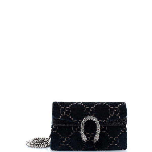 Gucci Dionysus Bag Gg Velvet Super Mini