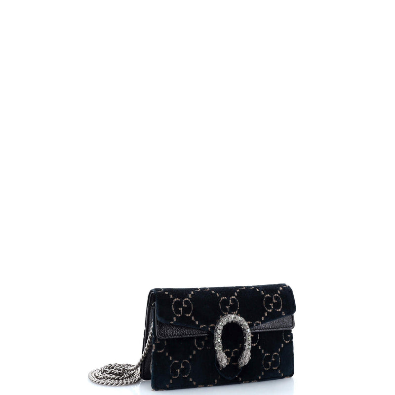 Gucci Dionysus Bag Gg Velvet Super Mini