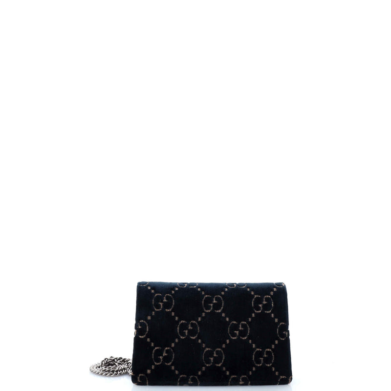 Gucci Dionysus Bag Gg Velvet Super Mini