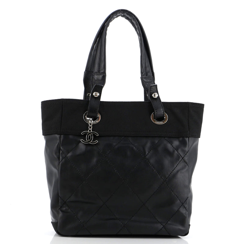 Chanel Biarritz Tote Quilted Coated