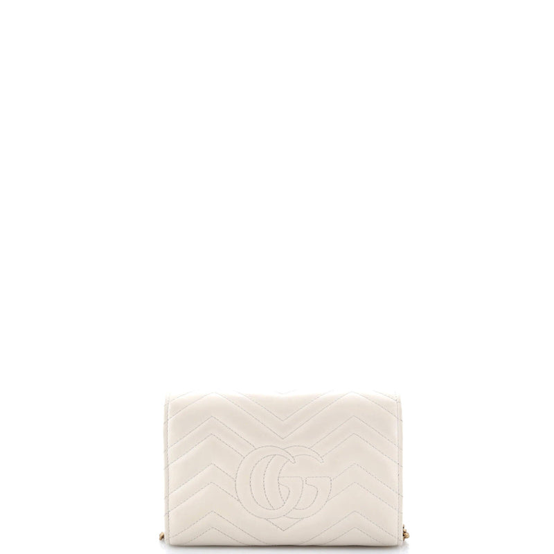 Gucci Gg Marmont Chain Wallet Matelasse