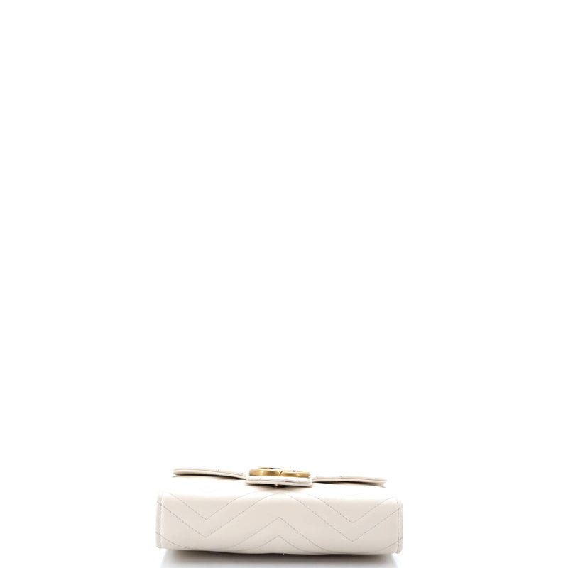 Gucci Gg Marmont Chain Wallet Matelasse