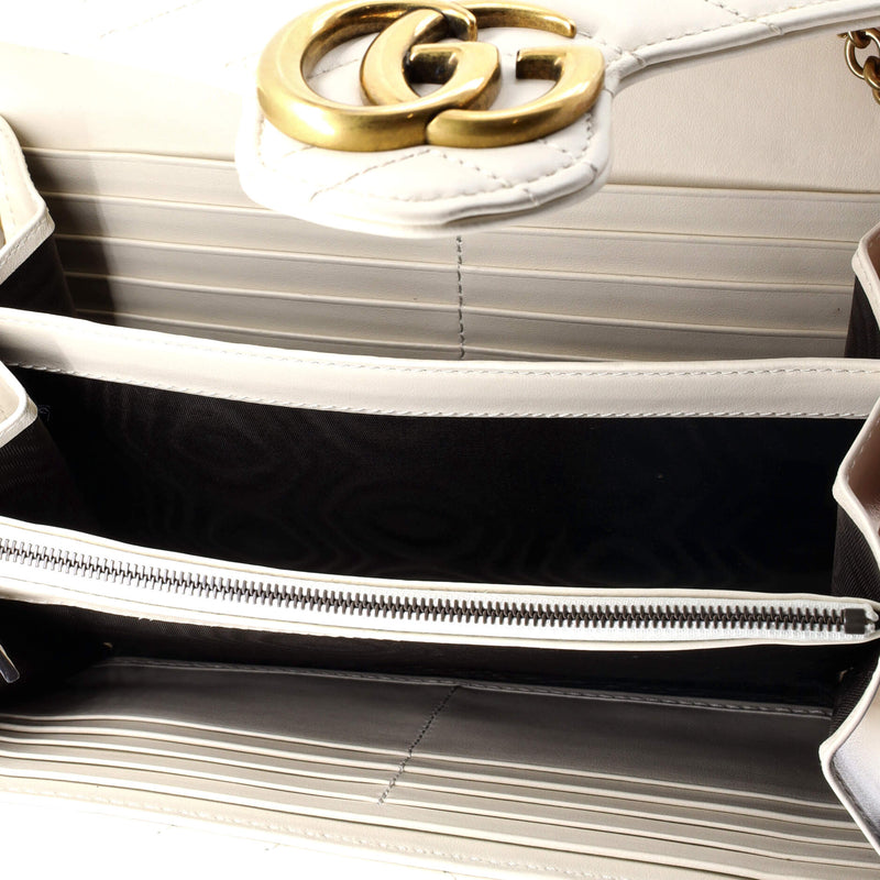 Gucci Gg Marmont Chain Wallet Matelasse